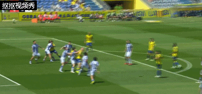 拉斯帕尔马斯席尔瓦后点凌空抽射命中横梁