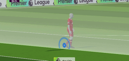 第85分钟，奥赖利横传，欣谢尔伍德包抄，布莱顿3-2利物浦