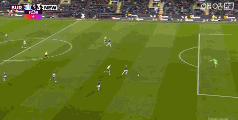 布鲁诺·吉马良斯吊射破门，纽卡斯尔联3-1伯恩利