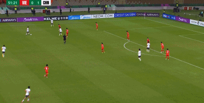 向余望转身低射远角得手，U23中国2-0越南U23