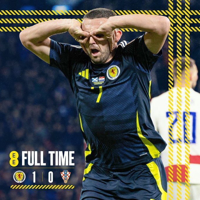 苏格兰1-0克罗地亚