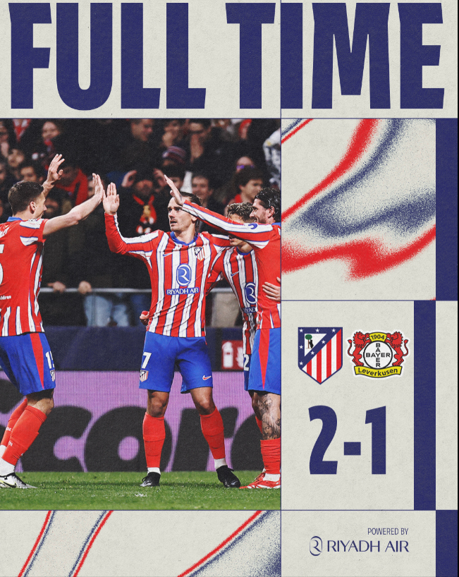 马竞2:1勒沃库森