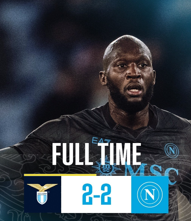 意甲赛程：拉齐奥2:2那不勒斯