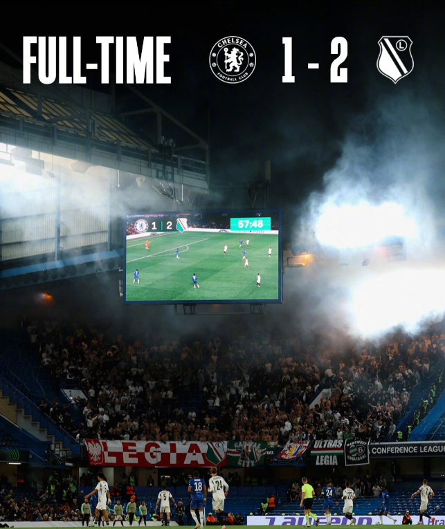 欧协联赛程：切尔西1:2华沙莱吉亚