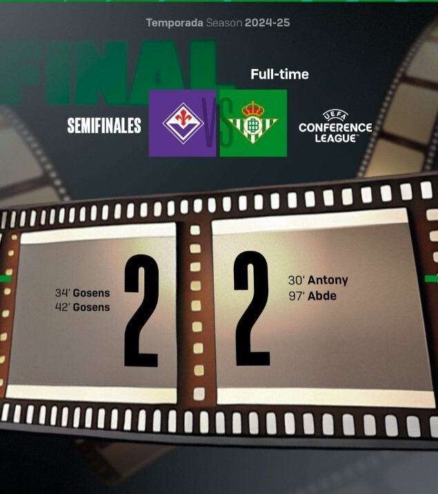 皇家贝蒂斯2:2佛罗伦萨