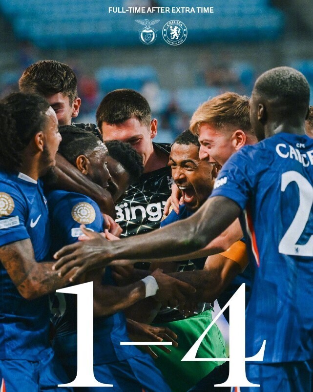 切尔西4-1本菲卡