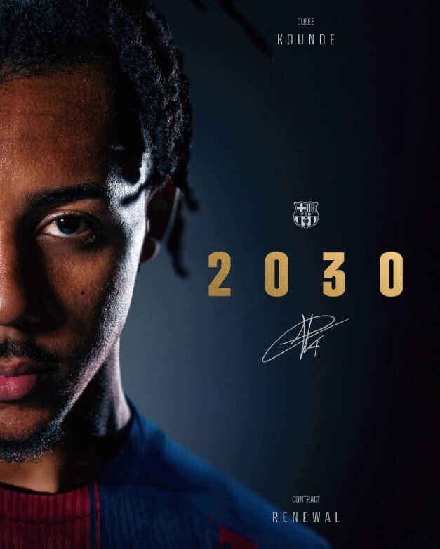 孔德与巴萨续约