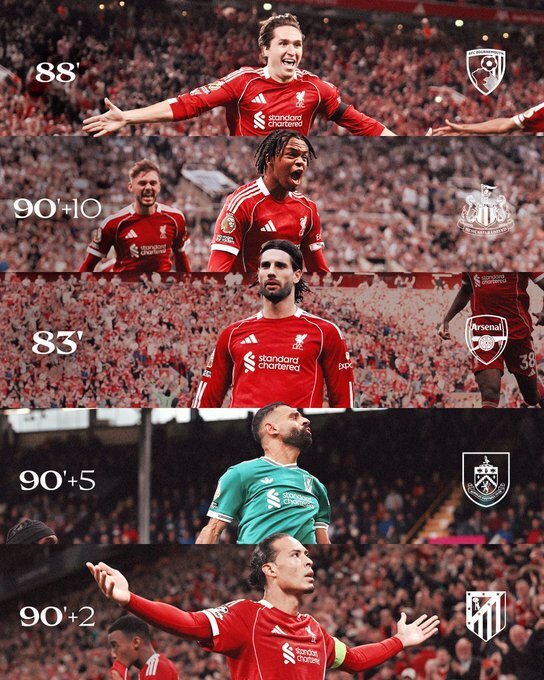 利物浦连场绝杀