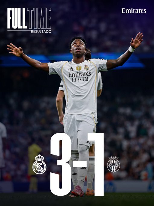 皇马3-1比利亚雷亚尔