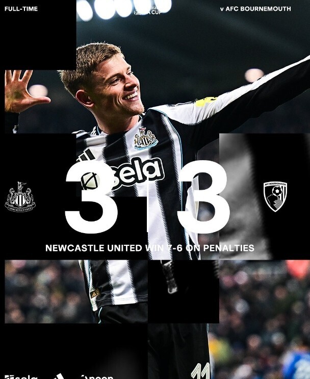 纽卡3-3伯恩茅斯