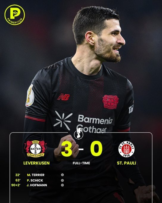 勒沃库森3-0圣保利