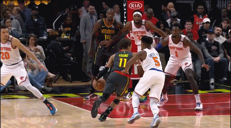 特雷杨连线科林斯空接暴力炸框