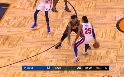 罗斯先助攻三分又突破中投得手