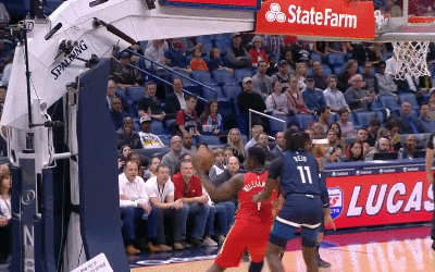 锡安先是补扣后接鲍尔空接虐筐