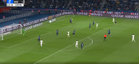 第46分钟，若纳唐-克洛斯助攻桑松梅开二度，尼斯2-1
