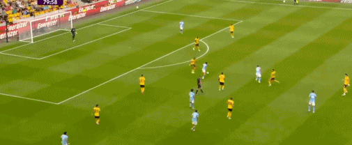 第38分钟，鲍勃传球，赖因德斯曼城首球，曼城2-0 