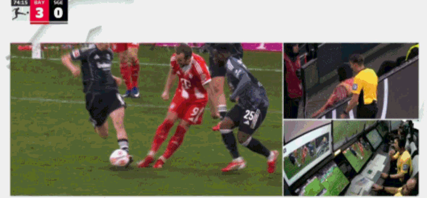 凯恩禁区内踢倒法兰克福球员