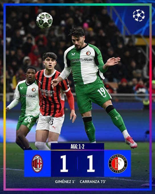 AC米兰1-1费耶诺德