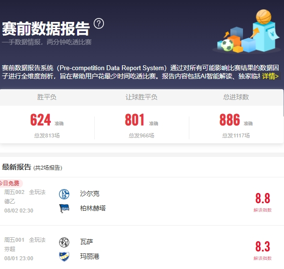 AI带你玩转比赛，更早获取红单