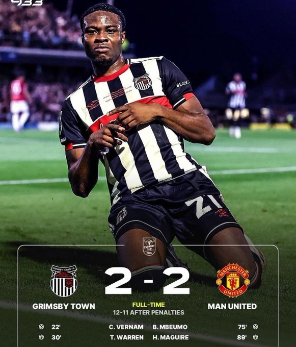 格林斯比2-2曼联