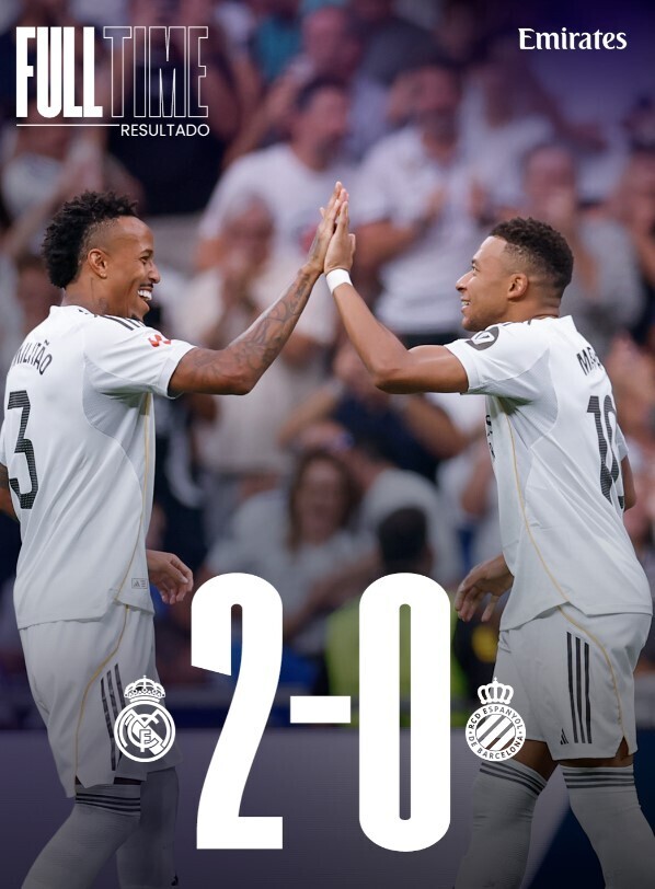 皇马2-0西班牙人