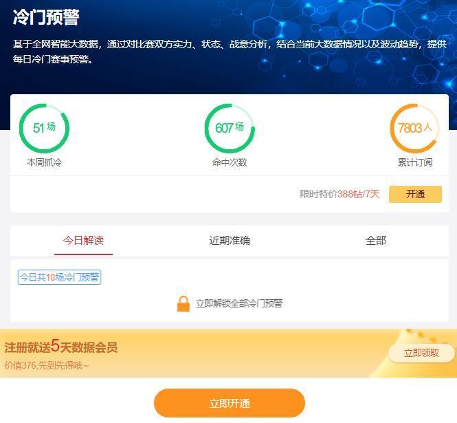 【冷门预警】发布高能警报：今日重点赛事冷门指数爆表，部分场次冷门预警值已达到8分速来锁定详情！