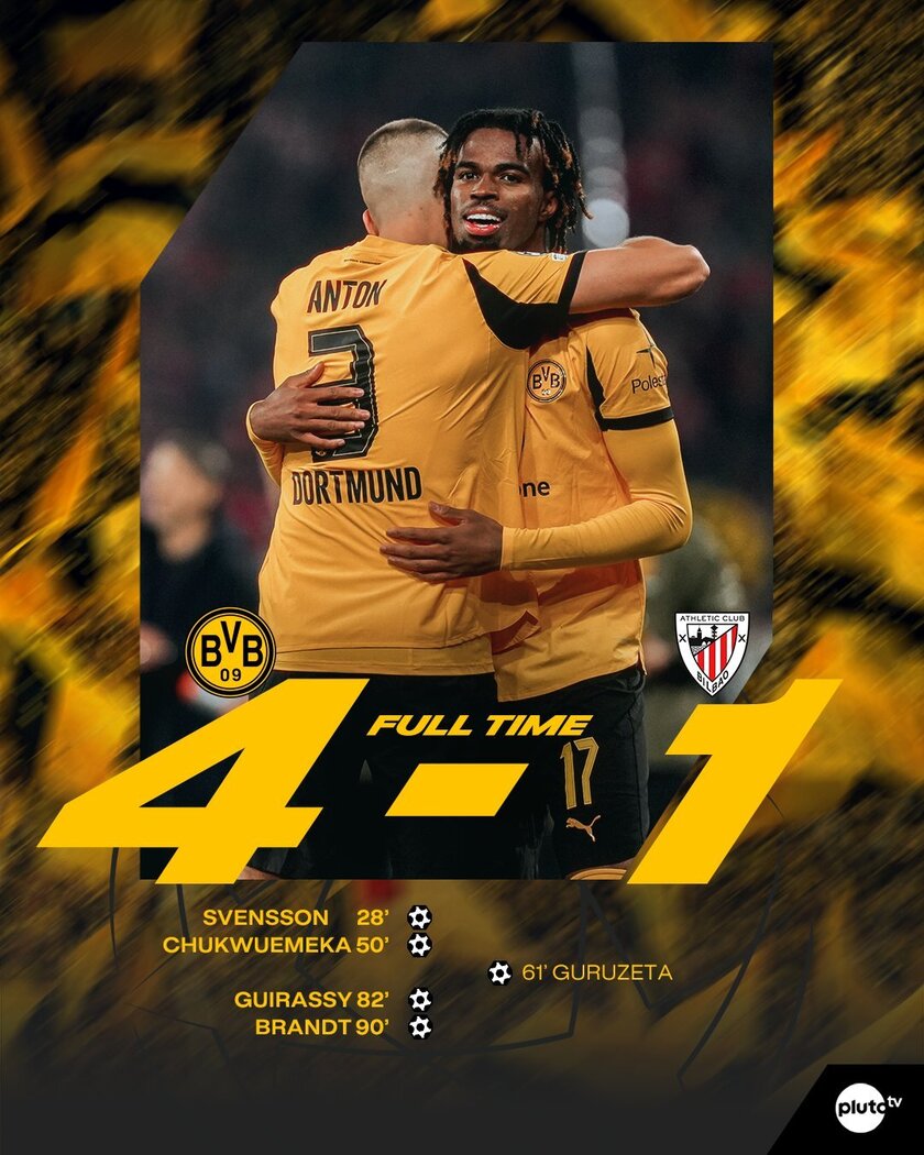 多特蒙德4-1毕尔巴鄂竞技