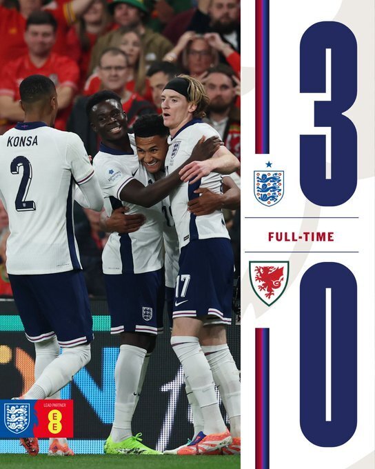 英格兰3-0威尔士