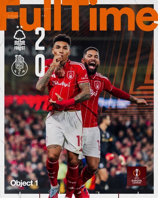 诺丁汉森林2-0波尔图