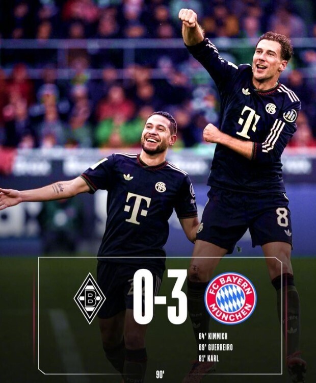 门兴格拉德巴赫0-3拜仁