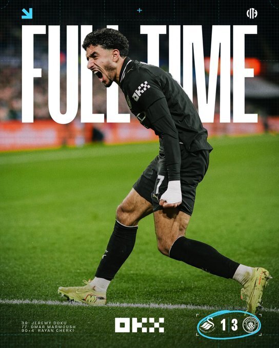 曼城3-1逆转斯旺西