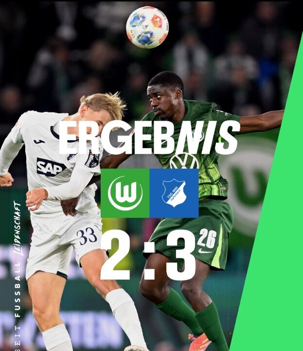 沃尔夫斯堡2-3霍芬汉姆