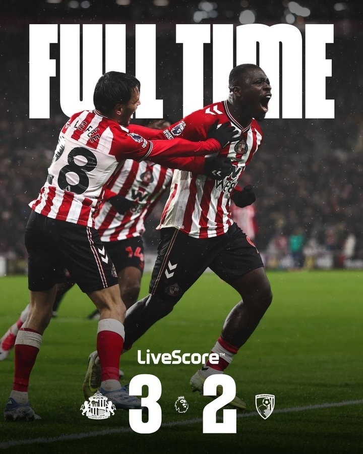 桑德兰3-2伯恩茅斯