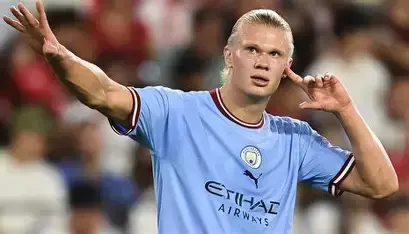 哈兰德率残阵蓝月军团强撼黑马水晶宫