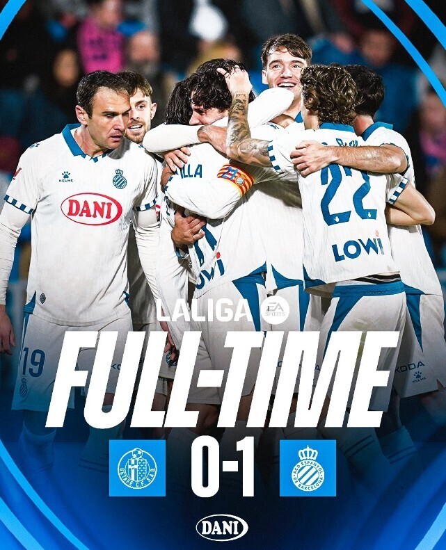 西班牙人客场1-0赫塔菲