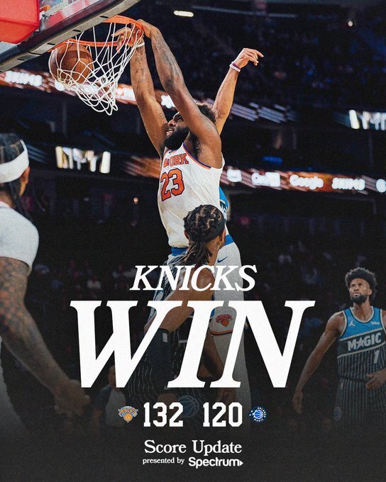 尼克斯132-120魔术