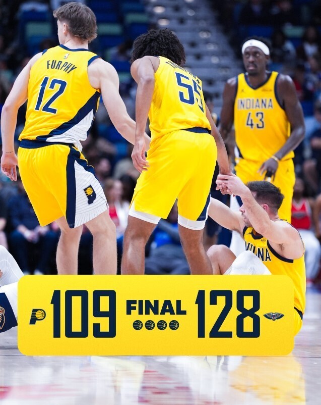 鹈鹕128-109步行者