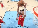 NBA-老鹰124-122险胜灰熊，约翰逊32+15+8莫兰特空砍23+12憾负